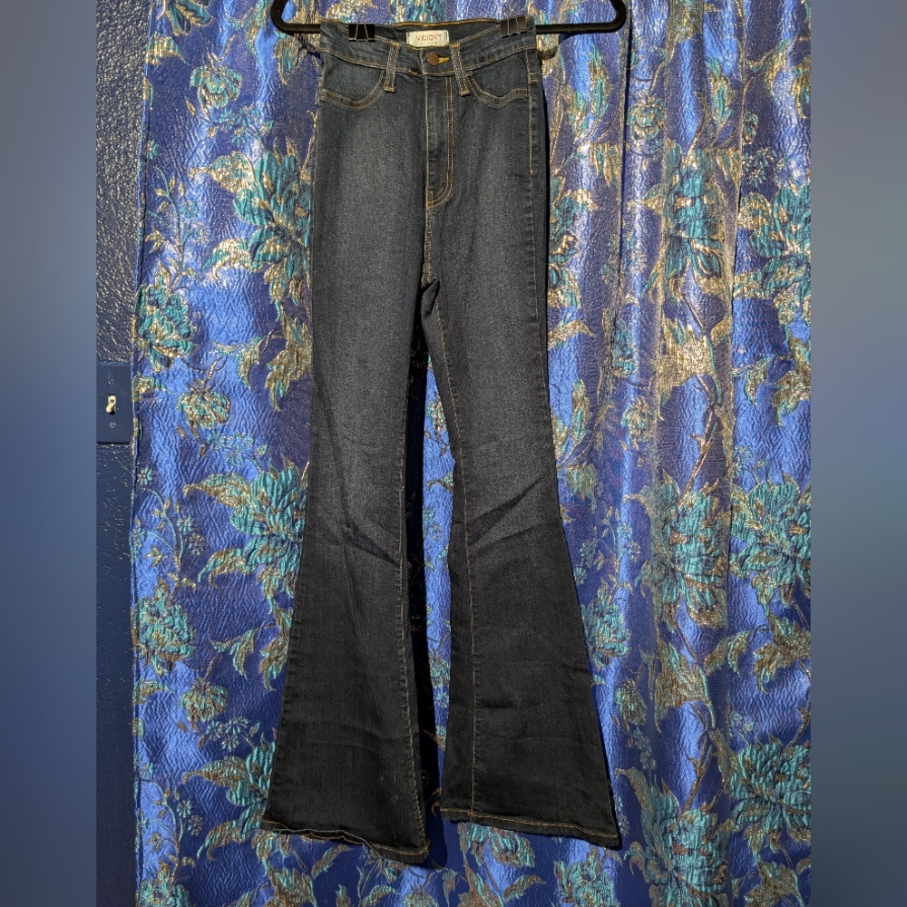 Vibrant Flare Bell Bottom Jeans